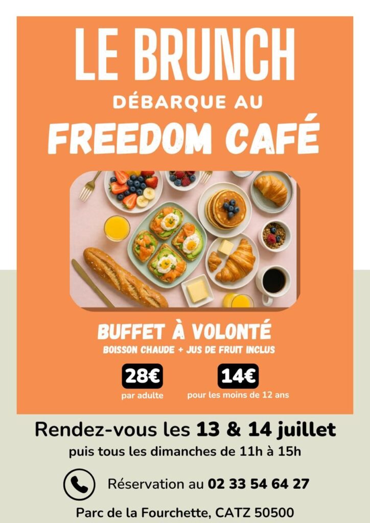 Le brunch a volonté débarque au freedom café. 28€ pour les adultes, 14€ pour les moins de 12 ans