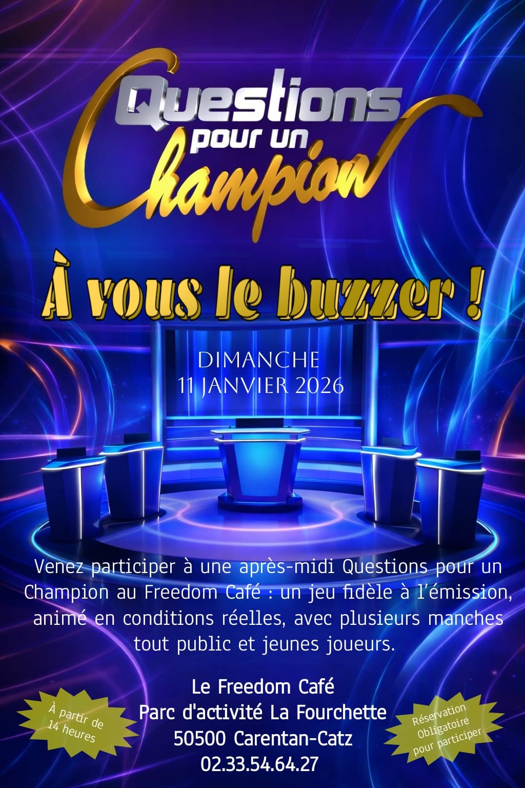 Questions pour un Champion le 11 janvier